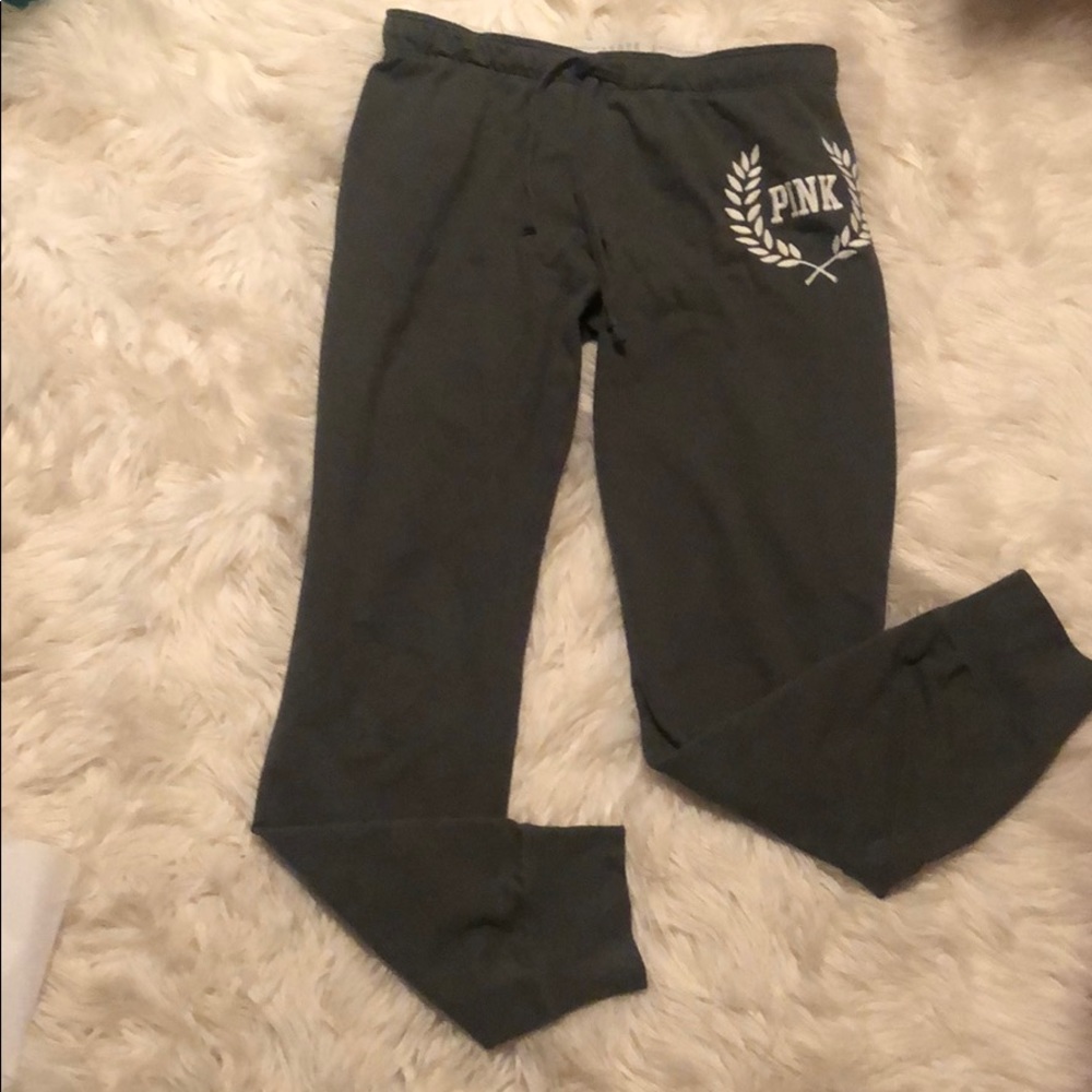 Victoria’s Secret pink army green/olive sweats